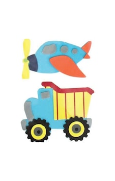 St5253 Eva Sticker Uçak Kamyon 2 Li Sarı