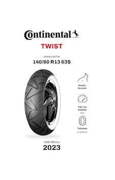 Continental Twist 140/60 R13 63s Arka Motosiklet Lastiği Continental Twist 140/60 R13 63s Arka Motosiklet Lastiği