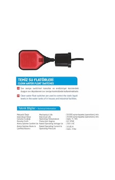 Element Temiz Su Otomatik Seviye Kontrol Cihaz Flatör 1.60M Ttr Kablolu Element Temiz Su Otomatik Seviye Kontrol Cihaz Flatör 1.60M Ttr Kablolu
