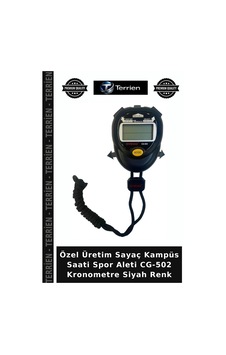 Delux Serisi Cg-502 Kronometre Siyah Renk Antrenman Koşu Saati Zaman Aracı