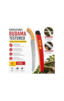 12 İnç 300 Mm Profesyonel Budama Testeresi Keskin Diş Yapılı El Testeresi