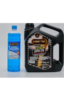 POWERTEN 20W50 Motor Yağı 4 LİTRE + Cam Suyu POWERTEN 20W50 Motor Yağı 4 LİTRE + Cam Suyu