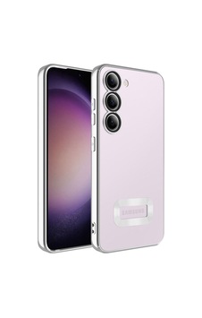 Galaxy S23 Plus Kılıf Kamera Korumalı Logo Gösteren Zore Omega Kapak Gümüş Galaxy S23 Plus Kılıf Kamera Korumalı Logo Gösteren Zore Omega Kapak Gümüş