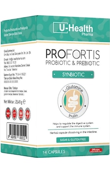 U-Health Profortis Probiyotik Prebiyotik 14 Kapsül
