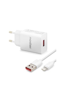 Lightning Hızlı Şarj Seti 12w 2.4a Usb Adaptörlü 1 M Pvc Kablolu Beyaz Nd1001 Tg 5klfk5h