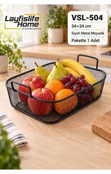 Siyah Metal Çift Kulplu Meyvelik Sepet 34x24 Cm Dekoratif Mutfak Meyve Sepeti Vsl-504 Siyah Siyah Siyah Metal Çift Kulplu Meyvelik Sepet 34x24 Cm Dekoratif Mutfak Meyve Sepeti Vsl-504 Siyah Siyah