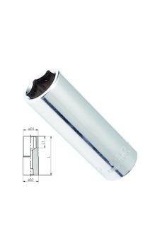 İzeltaş 1107 Altı Köşe Derin Lokma Anahtar 8 MM 1/4" İzeltaş 1107 Altı Köşe Derin Lokma Anahtar 8 MM 1/4"