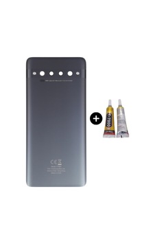 Tcl 10 Pro Uyumlu Arka Pil Kapağı Siyah + B7000 Çok Renkli Tcl 10 Pro Uyumlu Arka Pil Kapağı Siyah + B7000 Çok Renkli