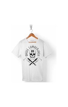 Lumberjack Balta Kuru Kafa Balta Skeleton Erkek Tişört Lumberjack Balta Kuru Kafa Balta Skeleton Erkek Tişört