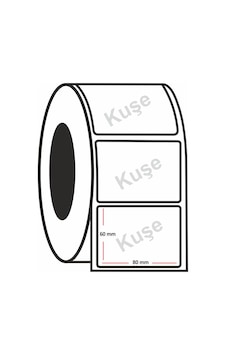 Kuşe Etiket 60X80 MM 800'lük Rulo Kuşe Etiket 60X80 MM 800'lük Rulo