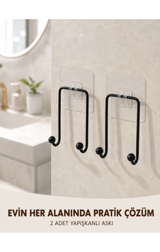 2'li Yapışkanlı Duvar Askısı Mutfak Banyo Ve Ev İçin Askılık Diğer 2'li Yapışkanlı Duvar Askısı Mutfak Banyo Ve Ev İçin Askılık Diğer