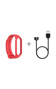 Xiaomi Mi Band 6 Şarj Aleti + Mi Band 6 Kordon Yüksek Kalite 2'li Set Kırmızı-c7411 Xiaomi Mi Band 6 Şarj Aleti + Mi Band 6 Kordon Yüksek Kalite 2'li Set Kırmızı-c7411