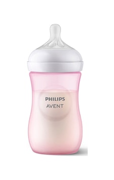 Doğal Tepkili Pp Pembe Biberon 260ml 3-6 Ay Doğal Tepkili Pp Pembe Biberon 260ml 3-6 Ay