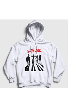 Presmono Unisex Clockwork Orange Gorillaz Kapüşonlu Sweatshirt Beyaz Presmono Unisex Clockwork Orange Gorillaz Kapüşonlu Sweatshirt Beyaz
