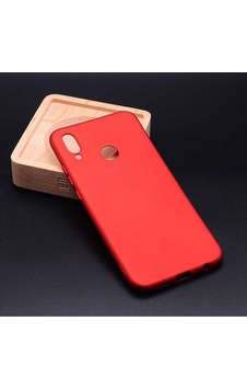 Huawei P20 Lite Kılıf Zore Premier Silikon Kapak Kırmızı Huawei P20 Lite Kılıf Zore Premier Silikon Kapak Kırmızı