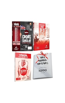 Yökdil Fen Çıkmış Sorular - Yökdil Fen 20x20 Deneme + 5 Deneme - En Çok Çıkan 1200 Kelime Hediyeli