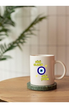 Quby Desen Baskılı Gözü Olanın Gözü Çıksın Yazılı Kişiye Özel Isim Yazılı Seramik Kupa Bardak Çok Renkli Quby Desen Baskılı Gözü Olanın Gözü Çıksın Yazılı Kişiye Özel Isim Yazılı Seramik Kupa Bardak Çok Renkli