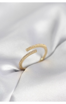 Gold Renk Zirkon Taşlı Yılan Tarz Kadın Yüzük Çok Renkli 30147184 Gold Renk Zirkon Taşlı Yılan Tarz Kadın Yüzük Çok Renkli 30147184