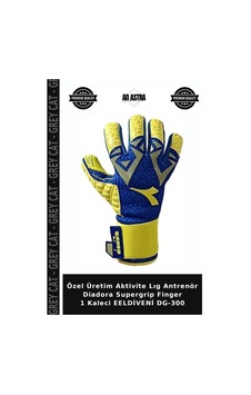 Özel Üretim Aktivite Lıg Antrenör Diadora Supergrip Finger 1 Kaleci Eeldiveni Dg-300 Sarı - Lacivert Özel Üretim Aktivite Lıg Antrenör Diadora Supergrip Finger 1 Kaleci Eeldiveni Dg-300 Sarı - Lacivert