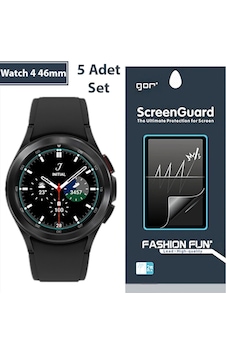 Gor Sm Galaxy Watch 4 46Mm Darbe Emici Ekran Koruyucu 5 Adet Set (522673146)-Şeffaf