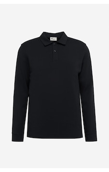 AC&Co / Altınyıldız Classics Erkek Sıyah Pamuklu Slim Fit Dar Kesim Polo Yaka Uzun Kollu Esnek Tişört SIYAH AC&Co / Altınyıldız Classics Erkek Sıyah Pamuklu Slim Fit Dar Kesim Polo Yaka Uzun Kollu Esnek Tişört SIYAH