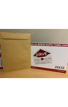Torba Zarf 26x35 100 Gram I.kraft Silikonlu 250 Adet Torba Zarf 26x35 100 Gram I.kraft Silikonlu 250 Adet