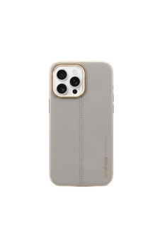 Grey Deri 16 Pro Kılıf Gri
