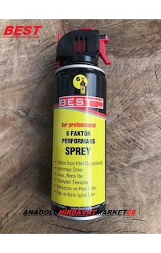 Best 400ML Pas Sökücü Sprey Yağlayıcı Pas Önleyici 6Fktör