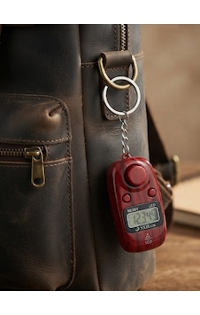 Mucit Home 1 Adet Sesli Alarmlı, Işıklı, Anahtarlık Zikirmatik Dijital Tesbih 100de Bipler Renkli Çok Renkli