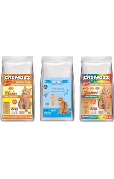 Catmozz Classic Tavuklu + Balıklı + Gourmet Yetişkin Kedi Maması 3 x 3 KG Catmozz Classic Tavuklu + Balıklı + Gourmet Yetişkin Kedi Maması 3 x 3 KG