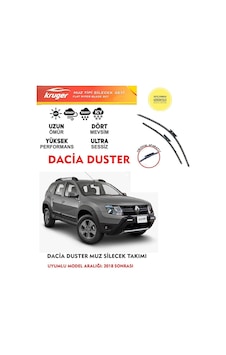 Dacia Duster 2022 Model Muz Silecek Silgi Silgeç Takımı Araca Özel Dacia Duster 2022 Model Muz Silecek Silgi Silgeç Takımı Araca Özel