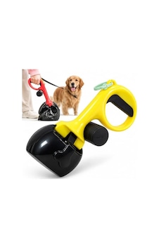 Köpek Dışkı Toplama Aparatı, Ergonomik Saplı Ve Taşınabilir Açık Gri