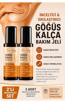 Sıkılaştırıcı, Toparlayıcı, Küçültmeye Yardımcı Göğüs Ve Kalça Bakım Jeli 100 Ml X 2 Adet
