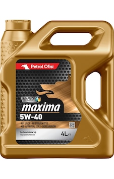Petrol Ofisi Maxima 5W-40 Tam Sentetik Motor Yağı 4 L Petrol Ofisi Maxima 5W-40 Tam Sentetik Motor Yağı 4 L