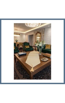 Buradabulabilirsin Çizgili Tek Runner, Colber Tek Runner 40x140cm Krem Bbz Buradabulabilirsin Çizgili Tek Runner, Colber Tek Runner 40x140cm Krem Bbz