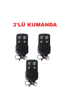 Uk-911 433.92mhz Kopyalanabilir Garaj Kumandası Bft Nice Beninca Uyumlu 4 Tuşlu 3 Adet Uk-911 433.92mhz Kopyalanabilir Garaj Kumandası Bft Nice Beninca Uyumlu 4 Tuşlu 3 Adet