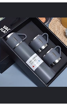 Paslanmaz Çelik Termos Seti 500 Ml 16.9 Oz Kapaklı İzoleli Kupa, Sıcak & Soğuk İçecekler İçin, O Diğer