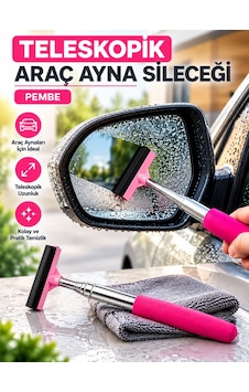 Mucit Home Pembe Teleskopik Araba Cam Sileceği Yan Dikiz Aynası Çekeceği Araç Ayna Çekecek 1 M Mucit Home Pembe Teleskopik Araba Cam Sileceği Yan Dikiz Aynası Çekeceği Araç Ayna Çekecek 1 M