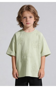 Tuffy Kids %100 Pamuk Kısa Kollu Çocuk Tişörtü - Açık Yeşil Mint Tuffy Kids %100 Pamuk Kısa Kollu Çocuk Tişörtü - Açık Yeşil Mint