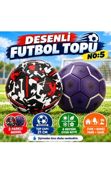 Desenli Futbol Topu No:5