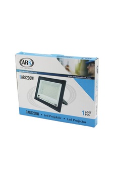 Tekli 200w Led Projektör 29x22cm Aydınlatma Açısı: 120 Derece 50.000 Saat Ömür Model-ars200w Bx40