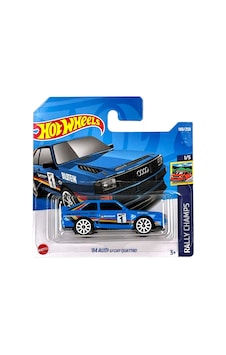 Wheels - 84 Audi Sport Quattro - Rally Champs 1/5 - Hcx60 - Short Card - Michelin - Bilstein - Mattel 2022 1