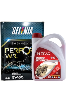 Petronas Selenia Pure Energy Wr 5W-30 C2 Motor Yağı 3.2 L + K.Antifriz 3 L Petronas Selenia Pure Energy Wr 5W-30 C2 Motor Yağı 3.2 L + K.Antifriz 3 L