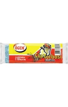 Ögem Büyük Boy Çöp Poşeti 10'lu 10 Adet Siyah 65 x 80 CM Ögem Büyük Boy Çöp Poşeti 10'lu 10 Adet Siyah 65 x 80 CM
