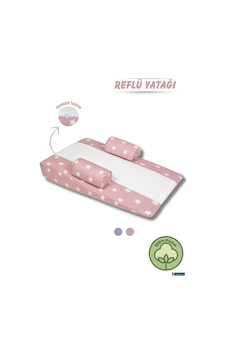 Bebek Yatağı, Yastığı Yıkanabilir Kılıf- Pembe Bebek Yatağı, Yastığı Yıkanabilir Kılıf- Pembe
