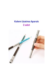 Kurşun Kalem Uzatıcı 2 Adet, Kurşun Kalem Tutucu Aparat Çok Renkli Kurşun Kalem Uzatıcı 2 Adet, Kurşun Kalem Tutucu Aparat Çok Renkli