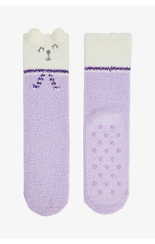 Penti Lila Cuteness Fluffy Nakışlı Soket Çorap Pn723w3825sk-pn79 A.Pembe
