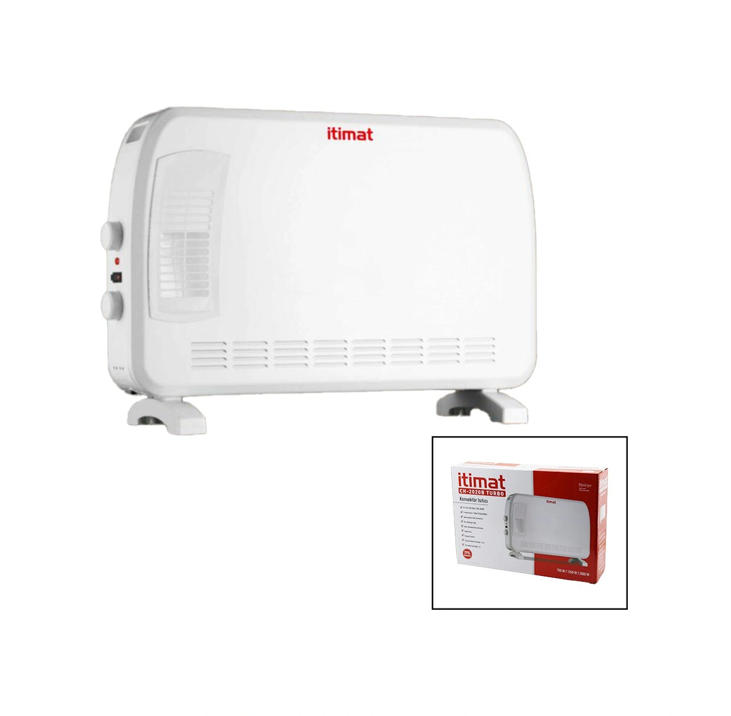 İtimat Ch-2020b Büyük Boy Konvektör Isıtıcı - Soba Elektrikli Turbo Isıtma 3-kademe Isı Ayarlanabilir Termostat 750-1250-2000w 4741 İtimat Ch-2020b Büyük Boy Konvektör Isıtıcı - Soba Elektrikli Turbo Isıtma 3-kademe Isı Ayarlanabilir Termostat 750-1250-2000w 4741