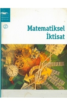 Matematiksel İktisat Aöf 2 El Temiz Matematiksel İktisat Aöf 2 El Temiz