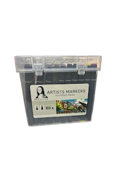 Mona Lisa Artists Çift Uçlu Marker 60 Renk Siyah Mona Lisa Artists Çift Uçlu Marker 60 Renk Siyah